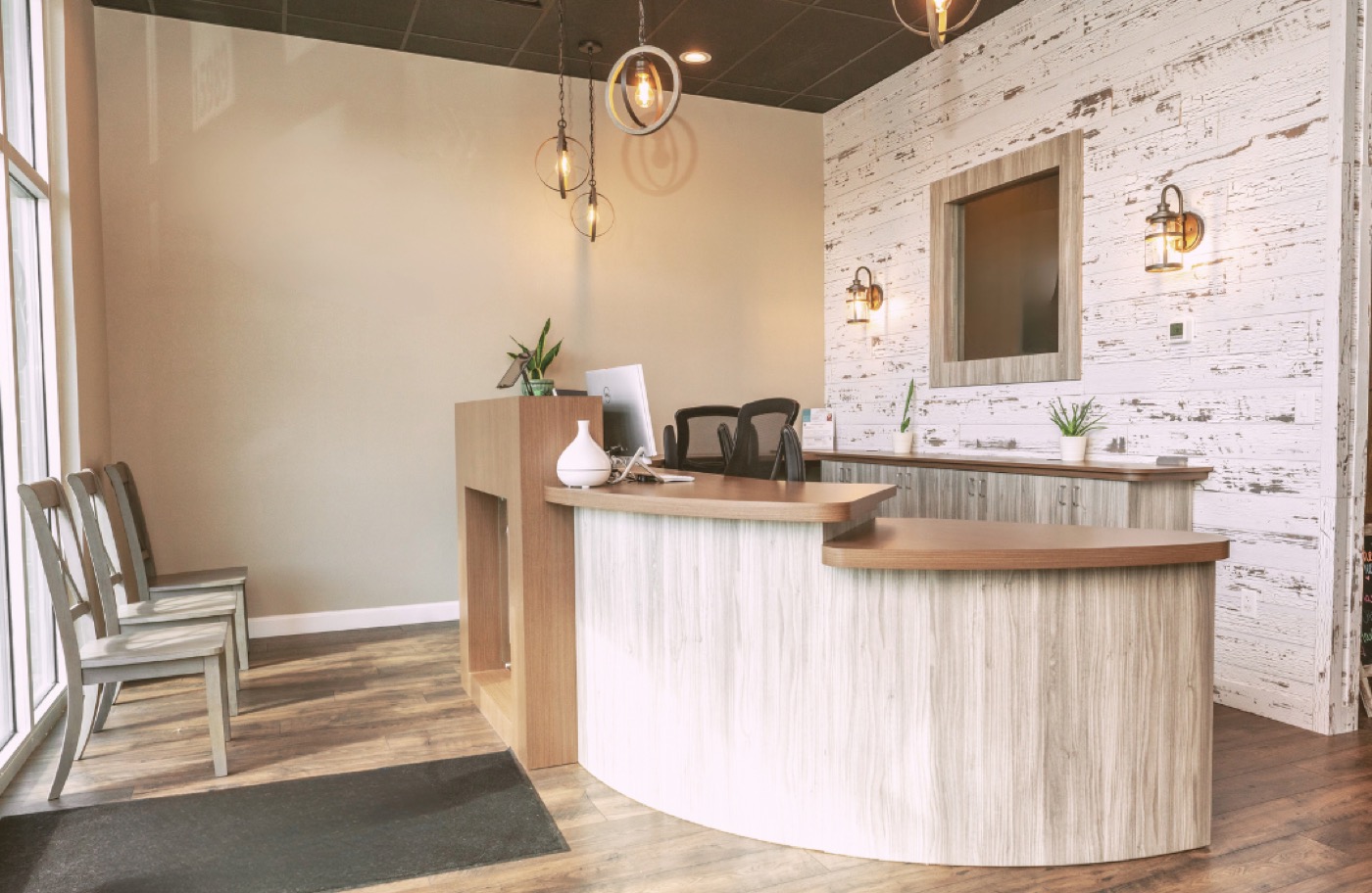 The reception desk at Preserve Chiropractic and Wellness in Odessa